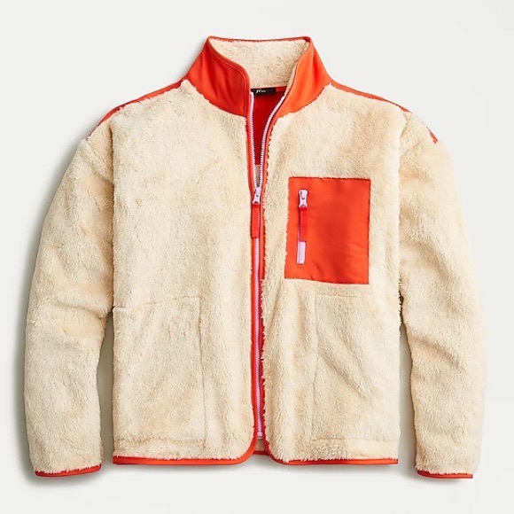 J. Crew Jackets & Blazers - J. Crew Superplush Sherpa Full-Zip Jacket